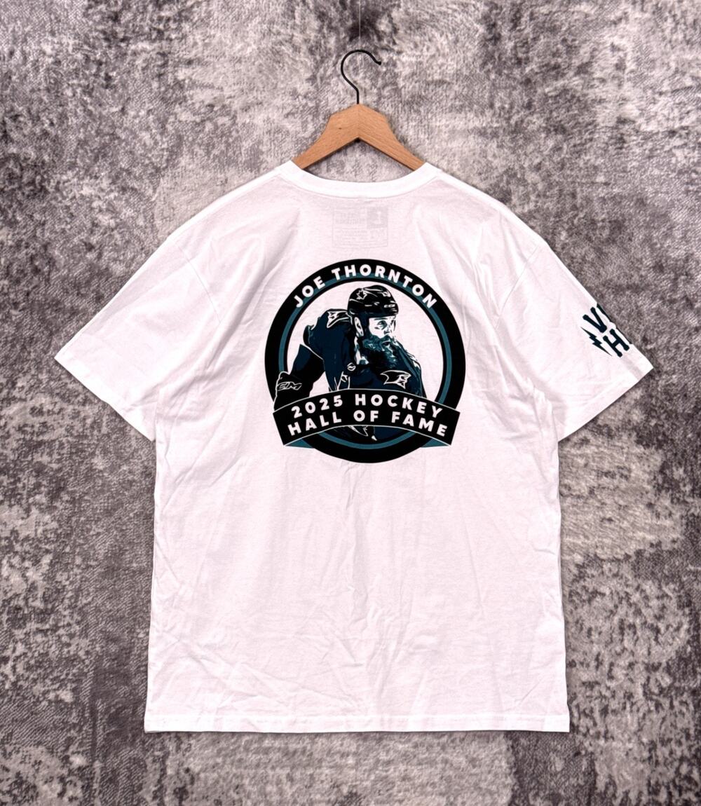 Violent Gentleman Shirt Large Mens Joe Thornton Hall Of Fame Sharks Graphic